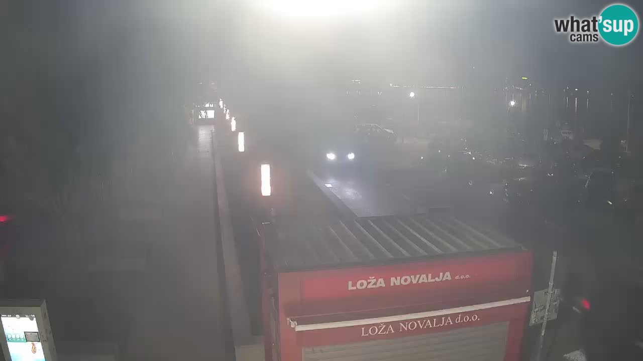 Spletna kamera Novalja – Obala Petra Krešimira IV