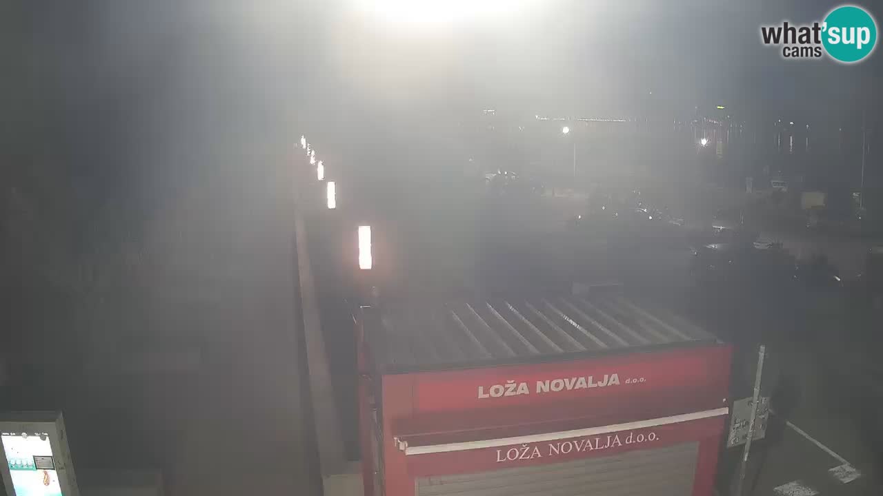 Spletna kamera Novalja – Obala Petra Krešimira IV