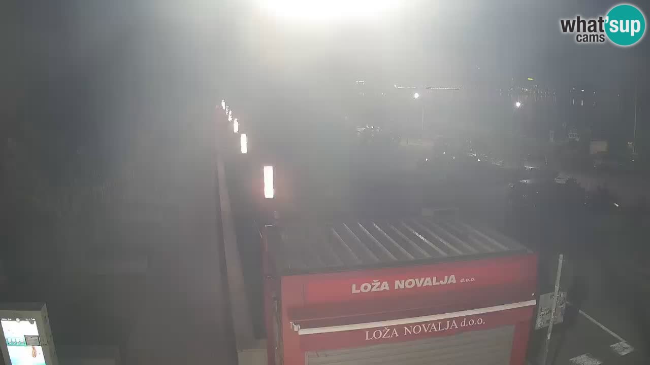 Web kamera Novalja – Obala Petra Krešimira IV