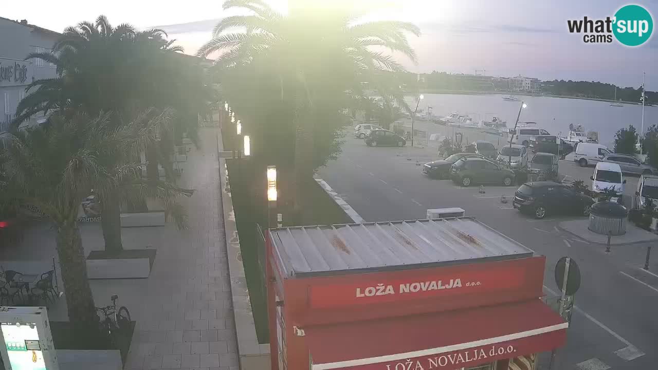 Camera en diecto Novalja – Obala Petra Krešimira IV