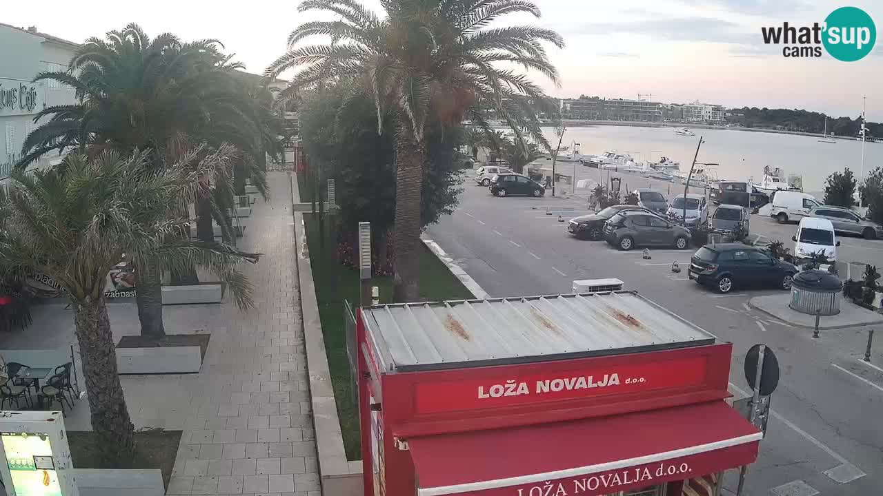 Web kamera Novalja – Obala Petra Krešimira IV