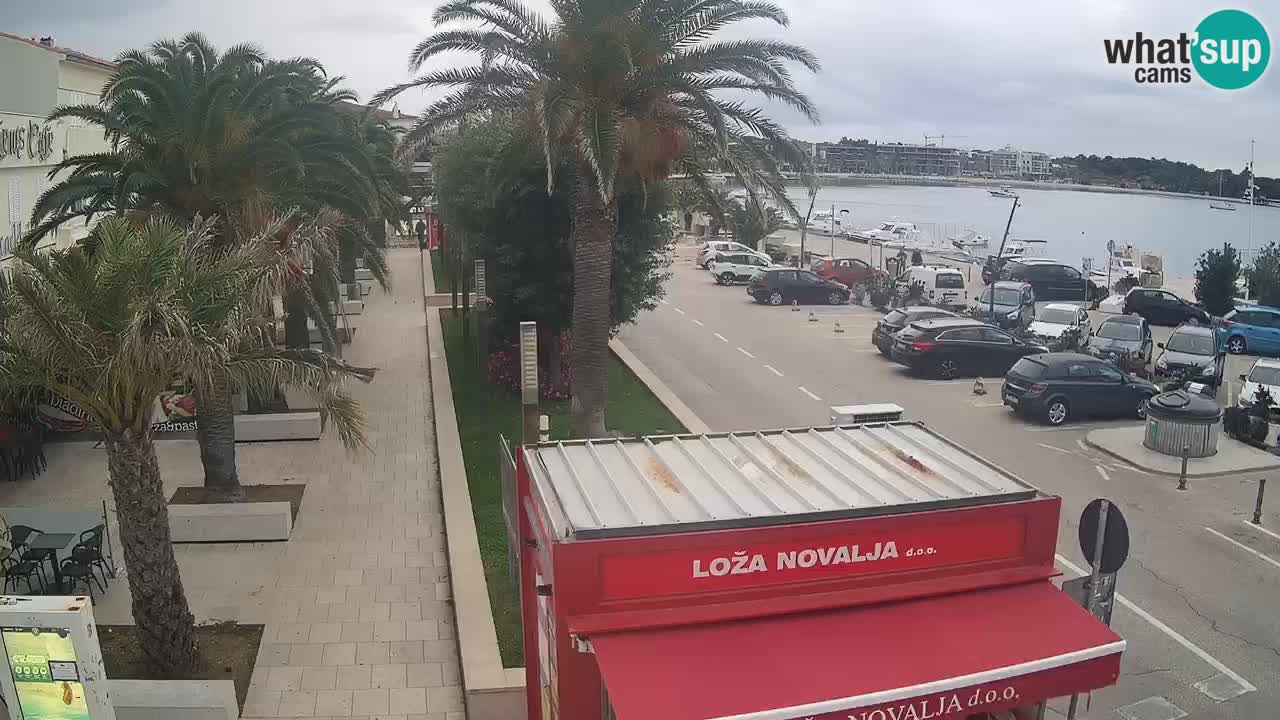 Web kamera Novalja – Obala Petra Krešimira IV