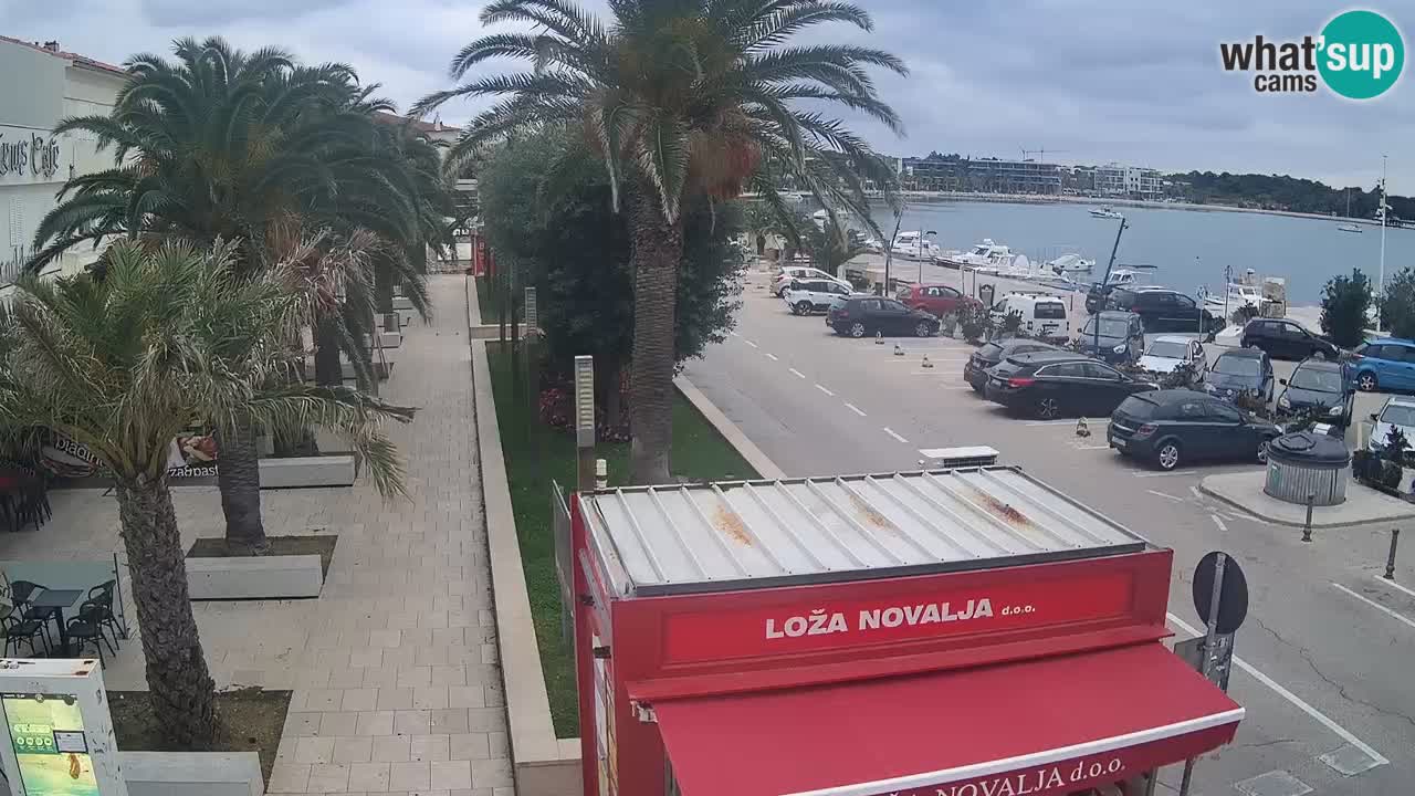 Spletna kamera Novalja – Obala Petra Krešimira IV
