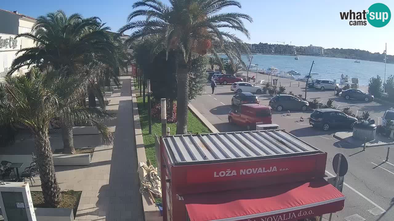 Spletna kamera Novalja – Obala Petra Krešimira IV