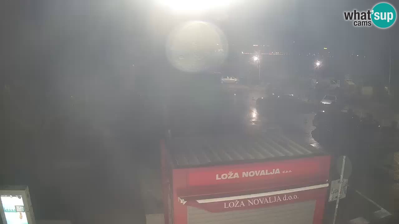 Spletna kamera Novalja – Obala Petra Krešimira IV