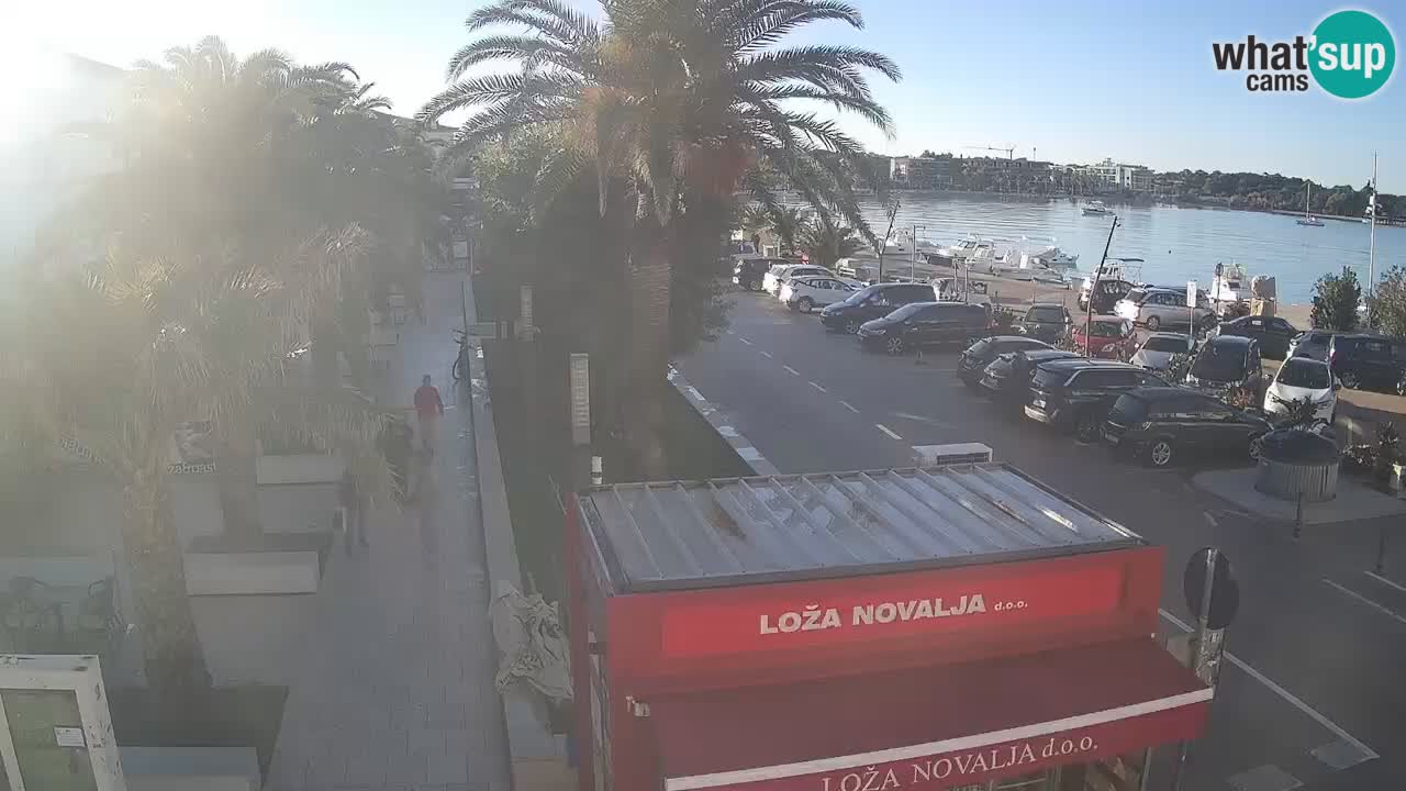 Spletna kamera Novalja – Obala Petra Krešimira IV