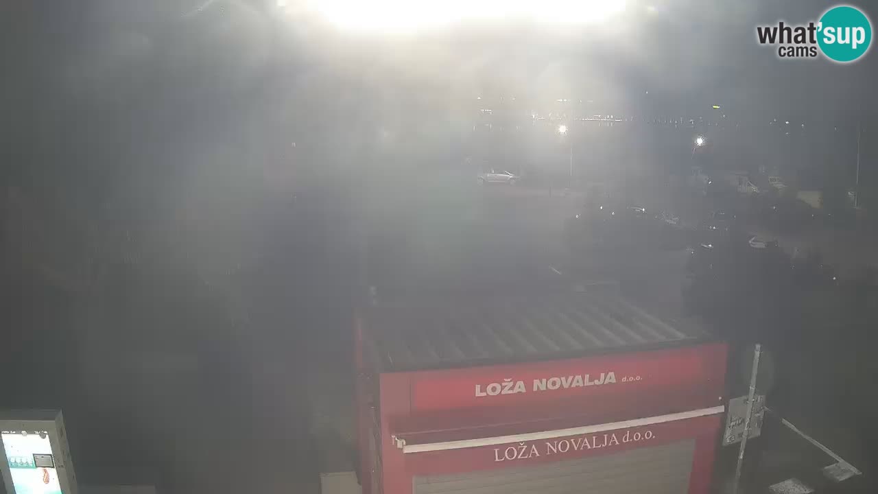 Spletna kamera Novalja – Obala Petra Krešimira IV
