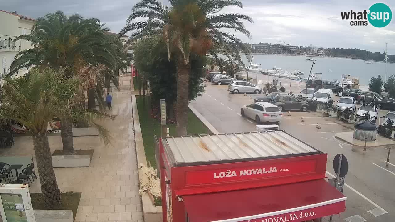 Spletna kamera Novalja – Obala Petra Krešimira IV