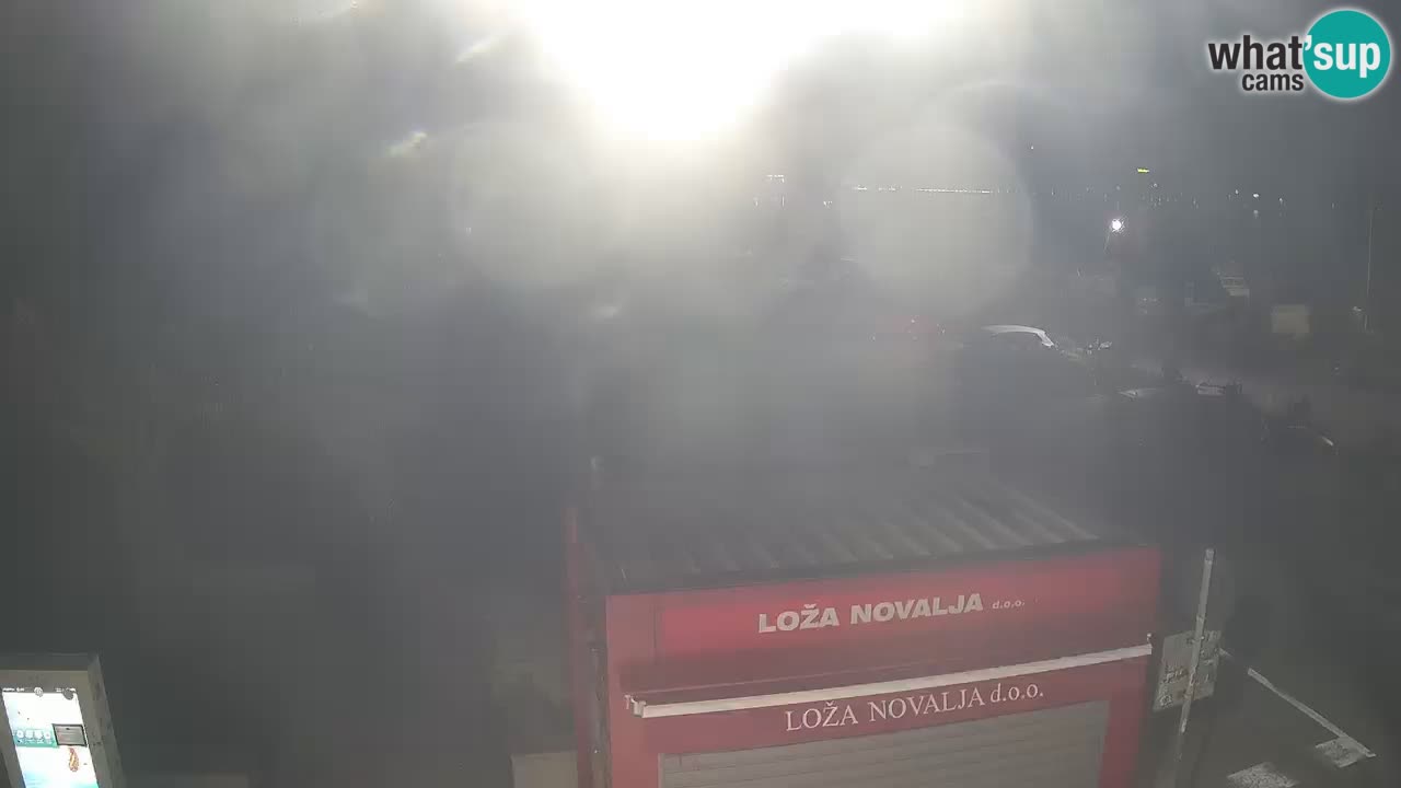 Spletna kamera Novalja – Obala Petra Krešimira IV