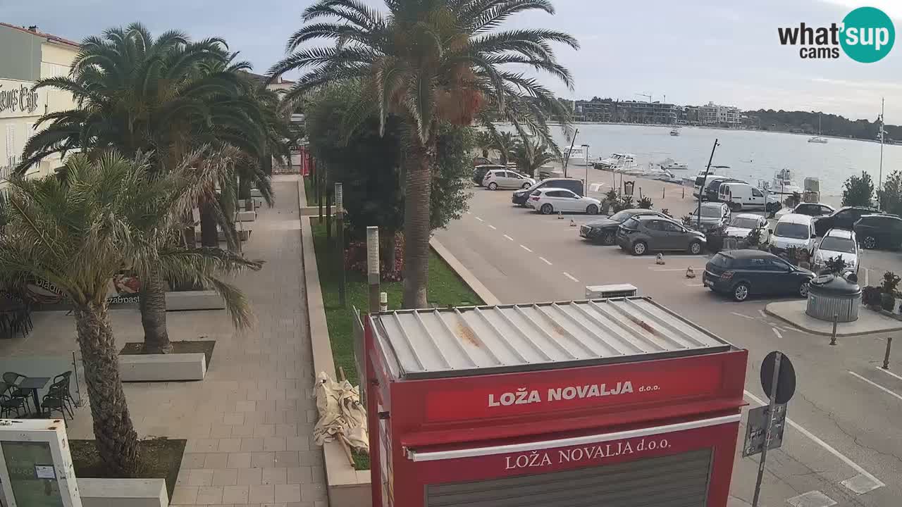 Spletna kamera Novalja – Obala Petra Krešimira IV