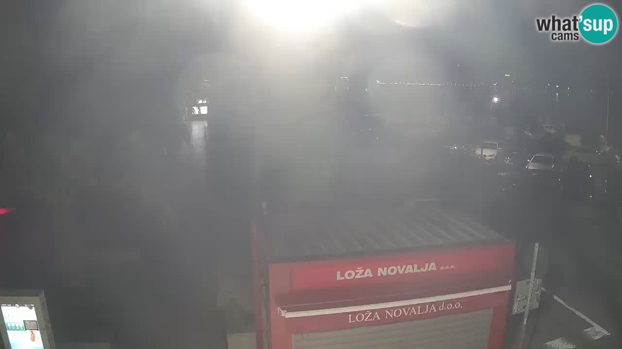 Spletna kamera Novalja – Obala Petra Krešimira IV