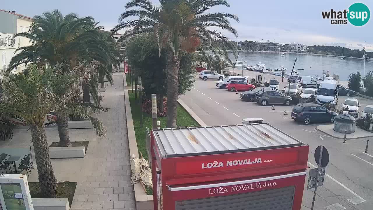Spletna kamera Novalja – Obala Petra Krešimira IV