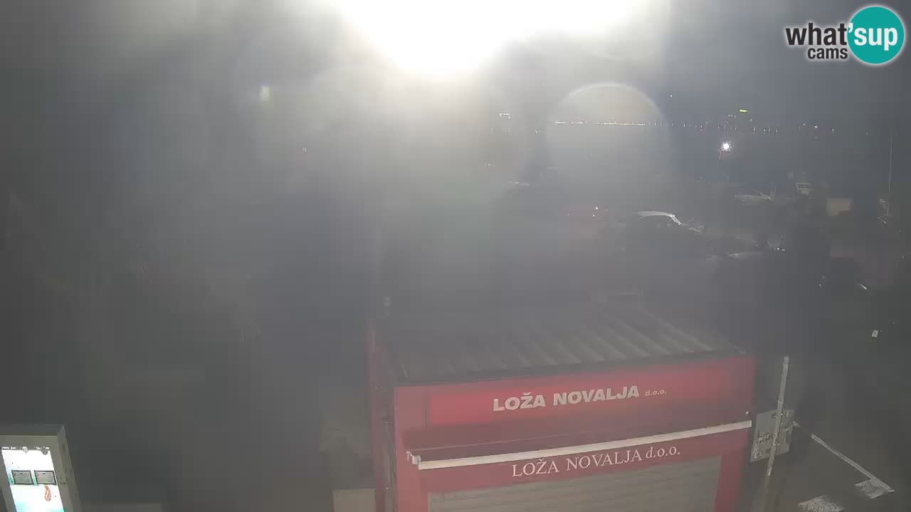 Spletna kamera Novalja – Obala Petra Krešimira IV