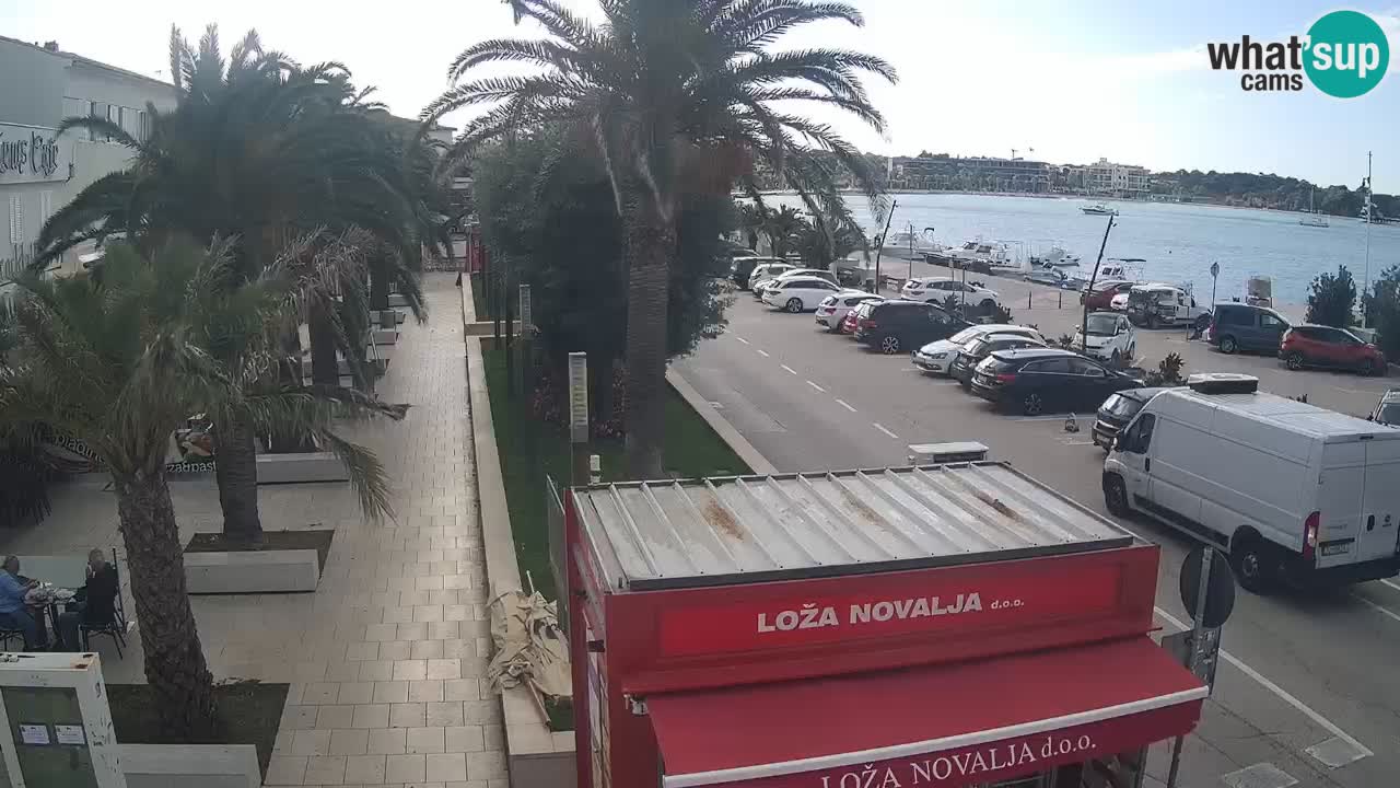 Spletna kamera Novalja – Obala Petra Krešimira IV