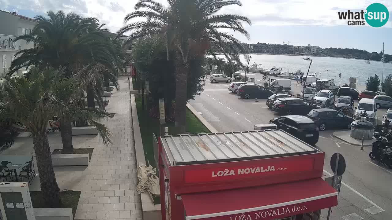 Spletna kamera Novalja – Obala Petra Krešimira IV