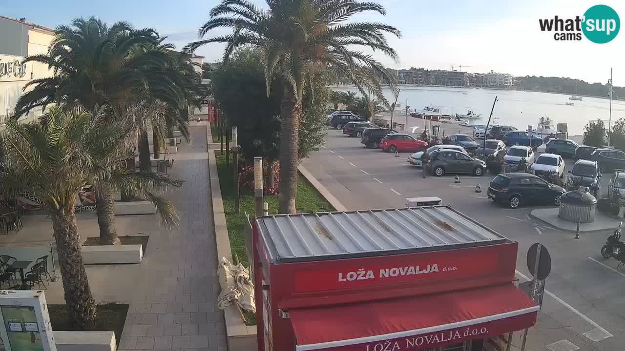 Web kamera Novalja – Obala Petra Krešimira IV