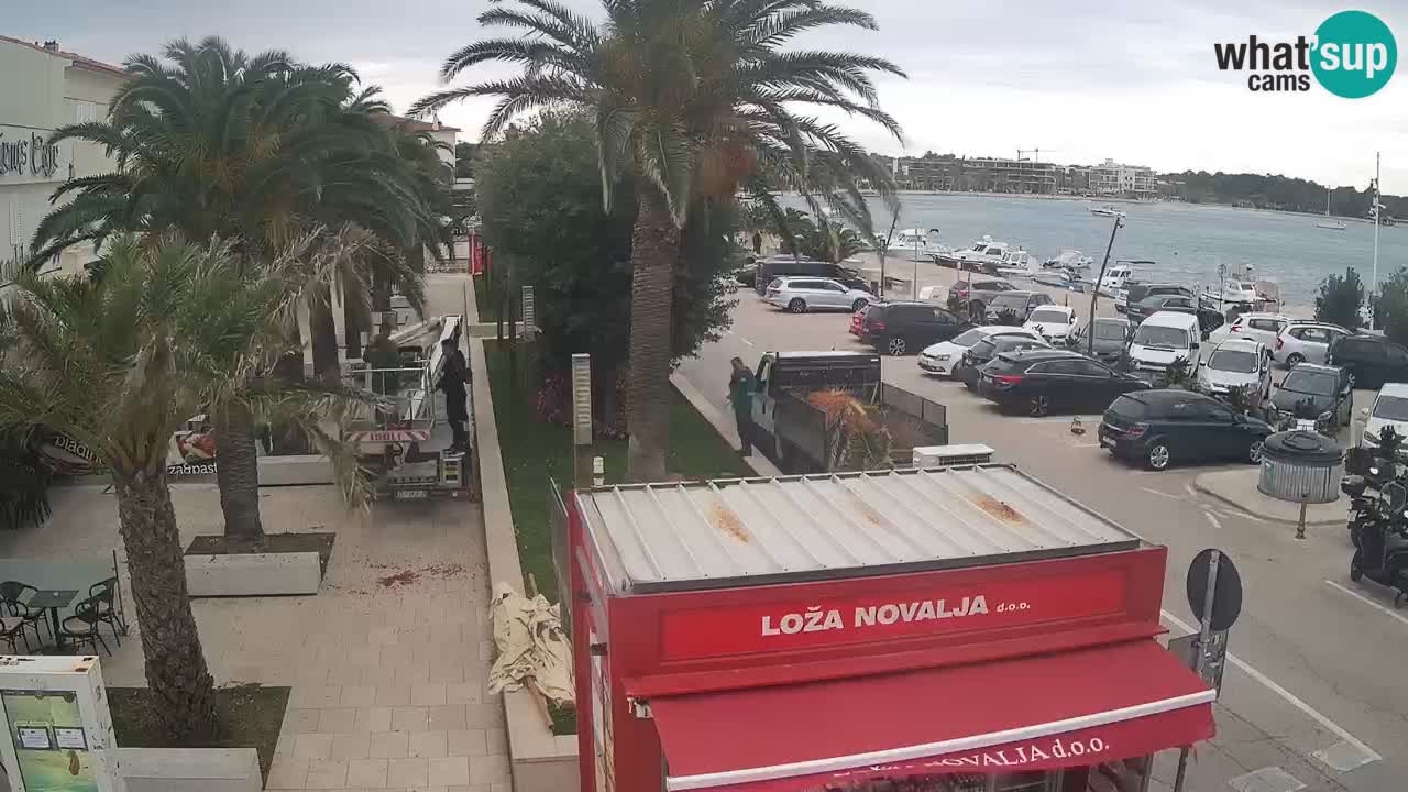 Spletna kamera Novalja – Obala Petra Krešimira IV