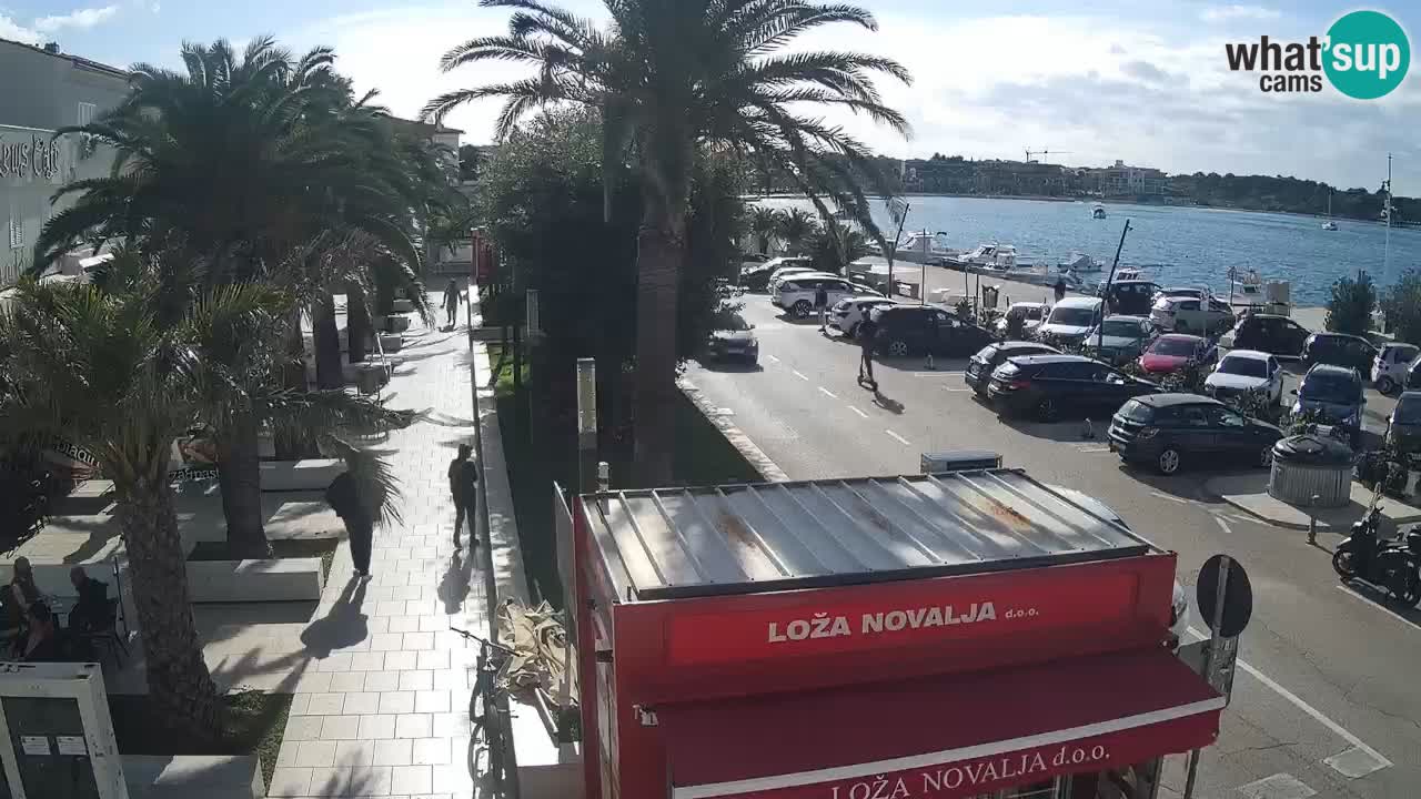 Spletna kamera Novalja – Obala Petra Krešimira IV