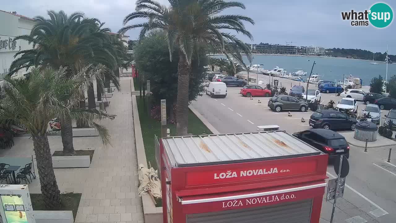 Spletna kamera Novalja – Obala Petra Krešimira IV