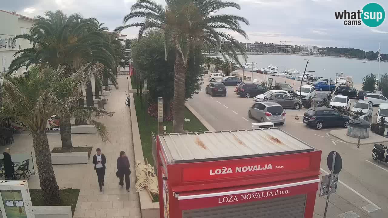 Web kamera Novalja – Obala Petra Krešimira IV