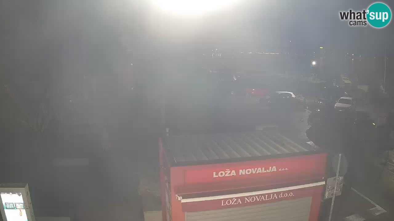 Spletna kamera Novalja – Obala Petra Krešimira IV