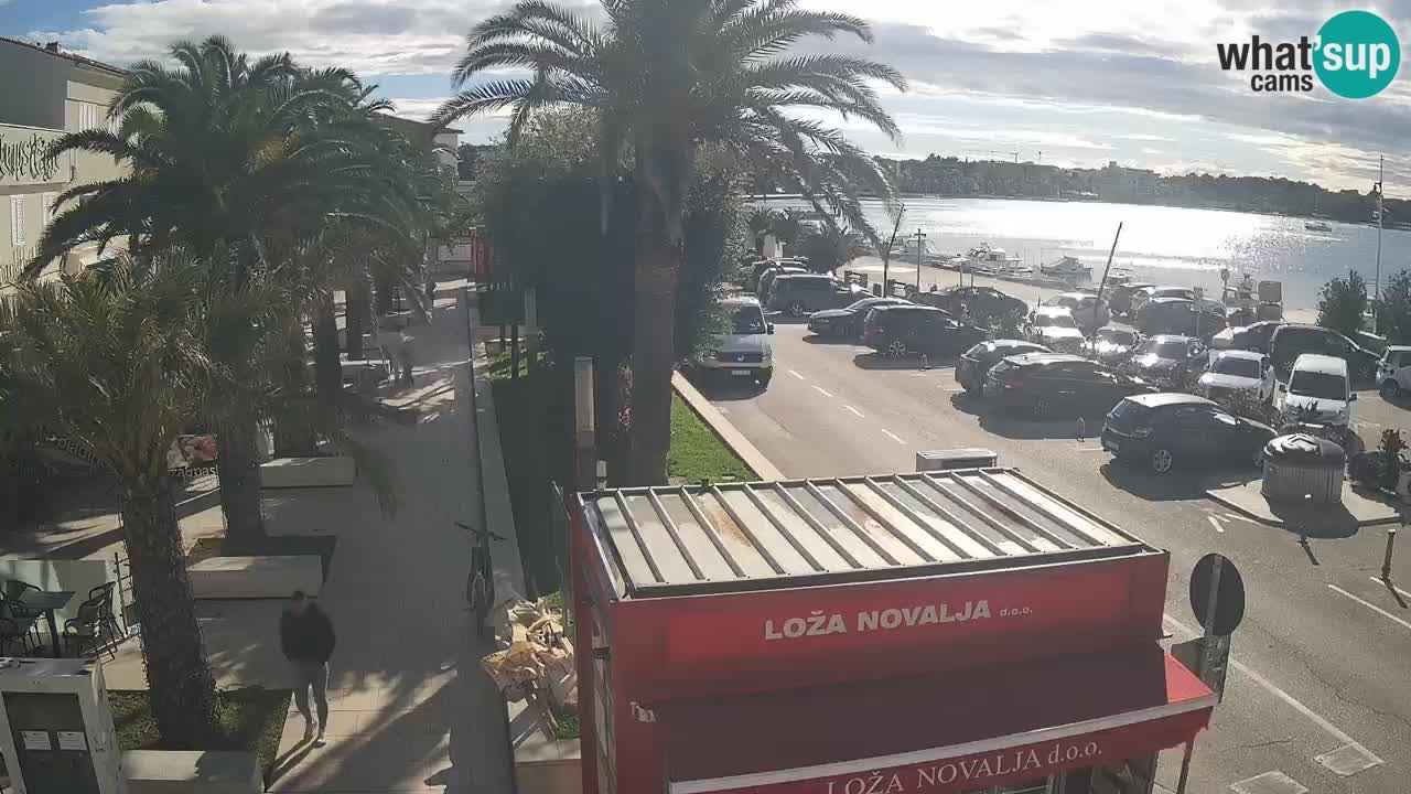 Spletna kamera Novalja – Obala Petra Krešimira IV