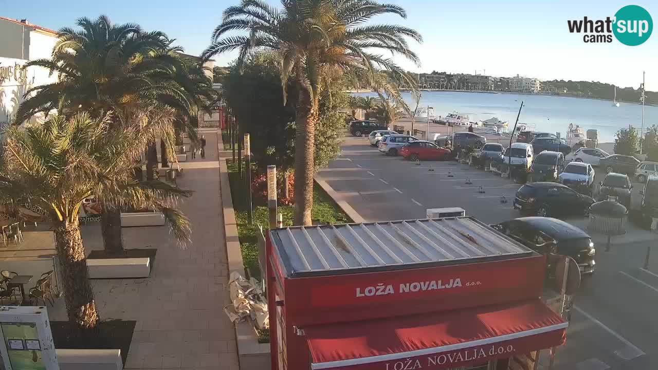 Spletna kamera Novalja – Obala Petra Krešimira IV