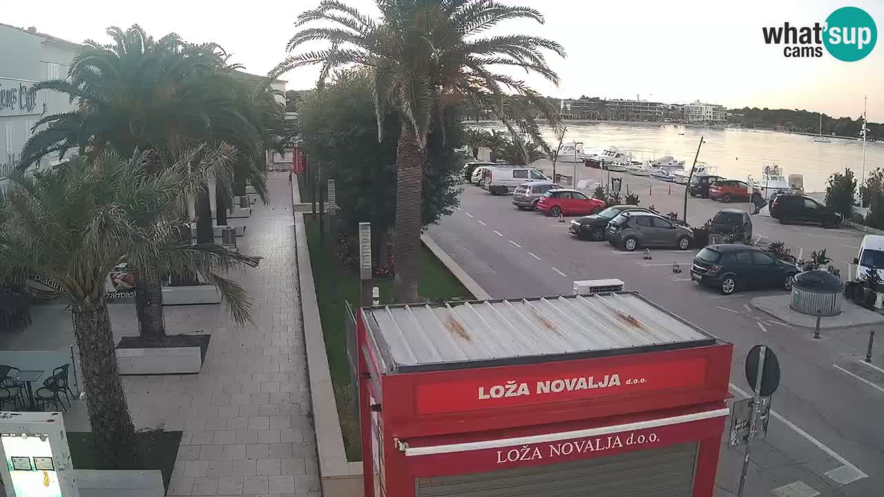 Camera en diecto Novalja – Obala Petra Krešimira IV