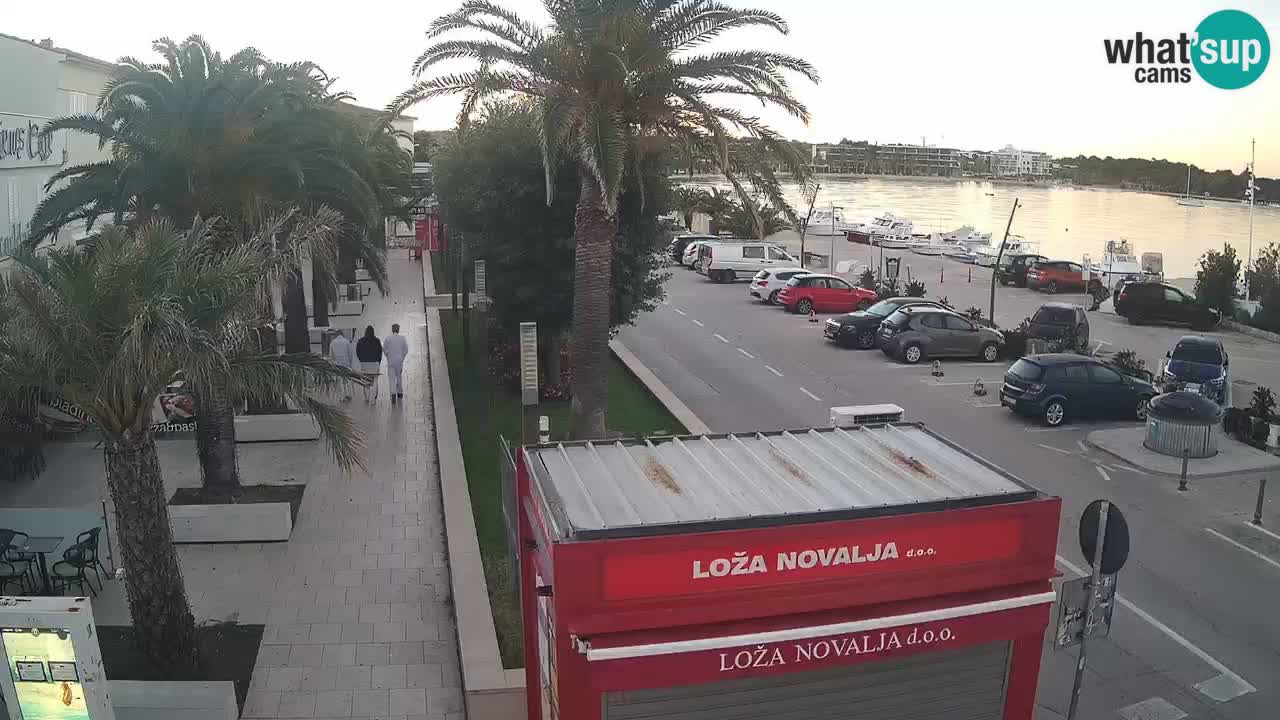 Web kamera Novalja – Obala Petra Krešimira IV