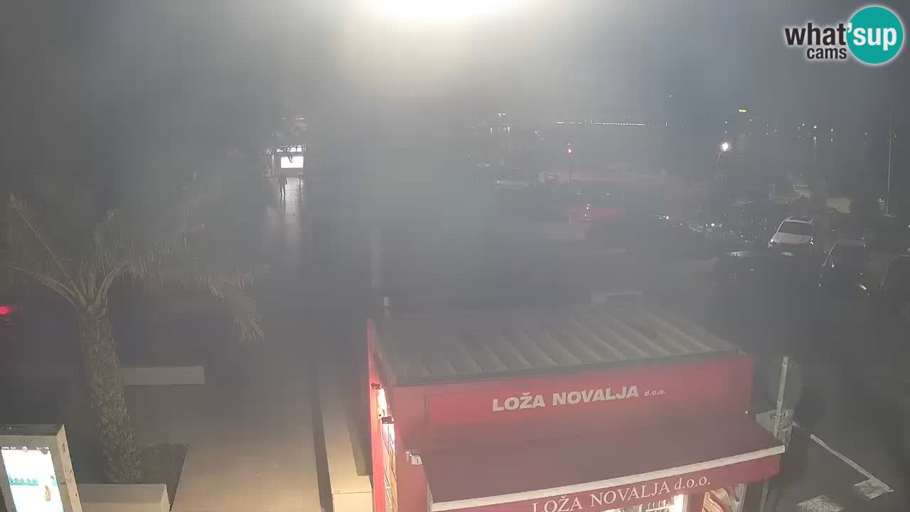 Spletna kamera Novalja – Obala Petra Krešimira IV