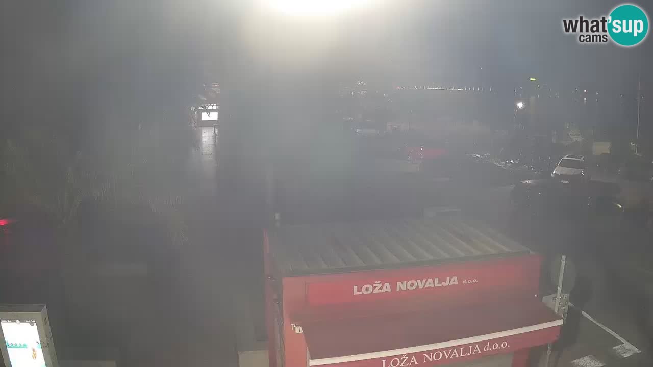 Spletna kamera Novalja – Obala Petra Krešimira IV