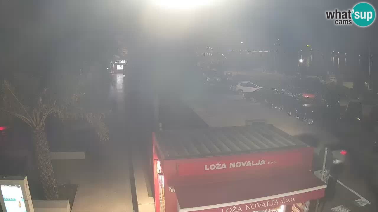 Spletna kamera Novalja – Obala Petra Krešimira IV