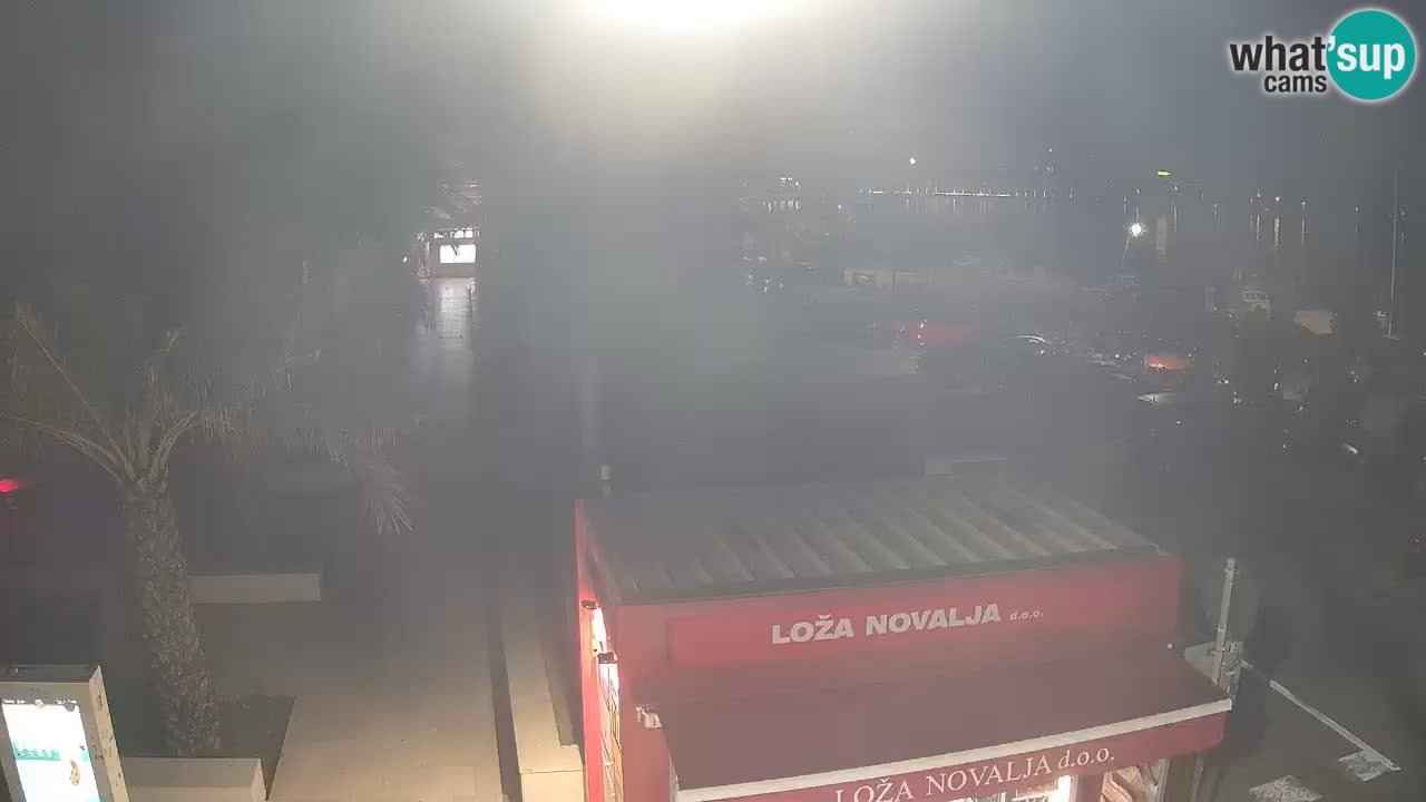 Spletna kamera Novalja – Obala Petra Krešimira IV