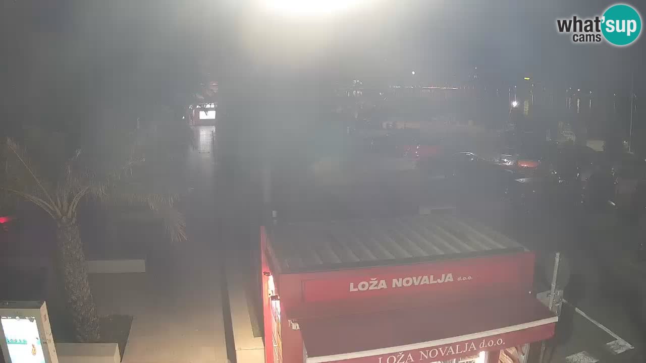 Web kamera Novalja – Obala Petra Krešimira IV