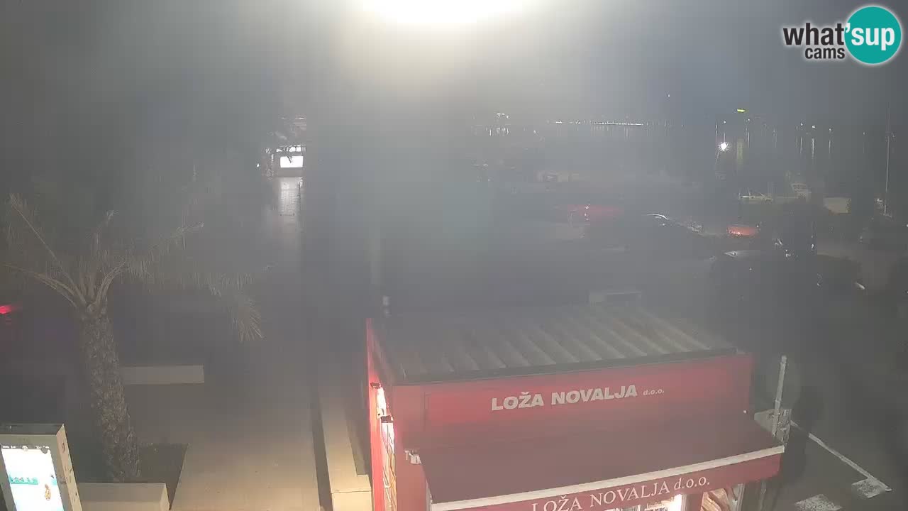 Spletna kamera Novalja – Obala Petra Krešimira IV