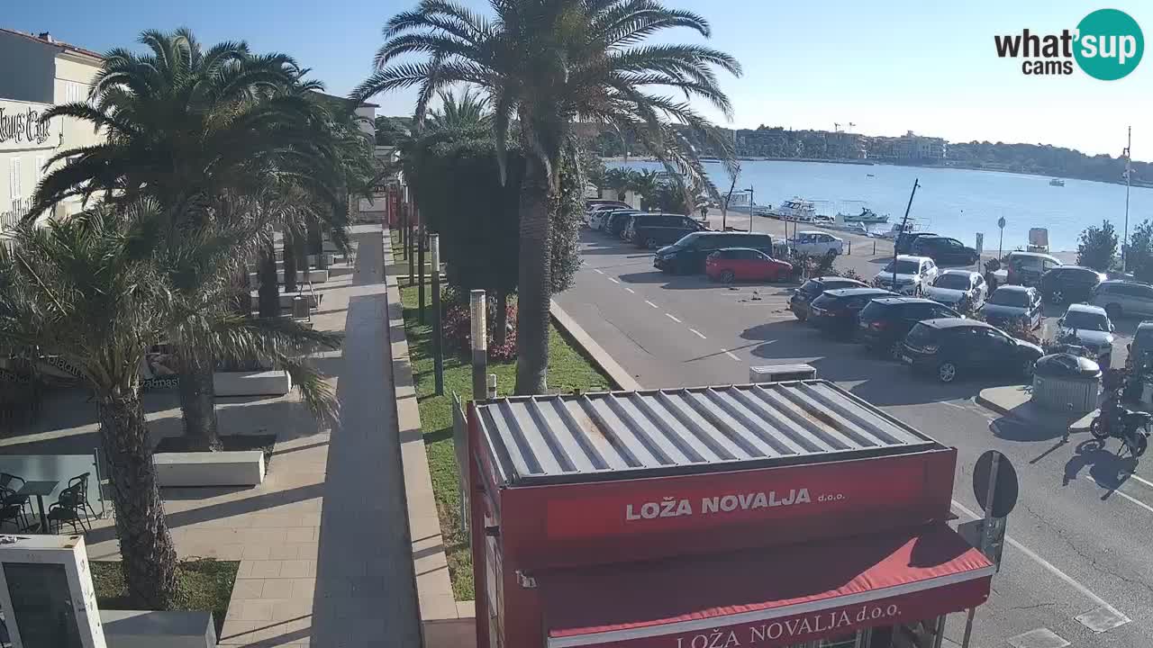 Web kamera Novalja – Obala Petra Krešimira IV