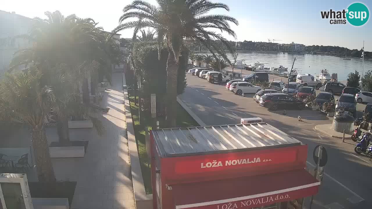 Camera en diecto Novalja – Obala Petra Krešimira IV