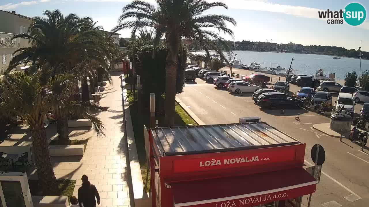 Spletna kamera Novalja – Obala Petra Krešimira IV