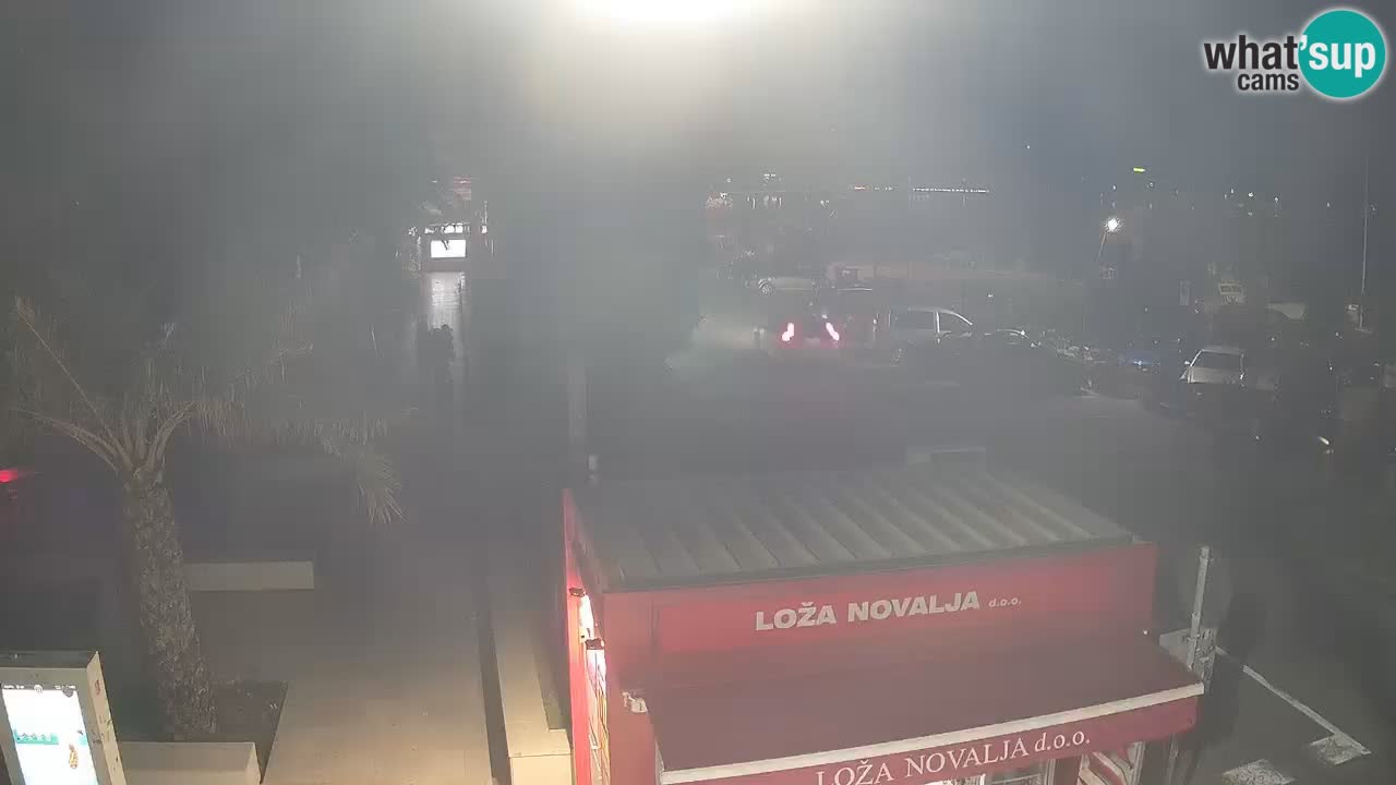 Web kamera Novalja – Obala Petra Krešimira IV