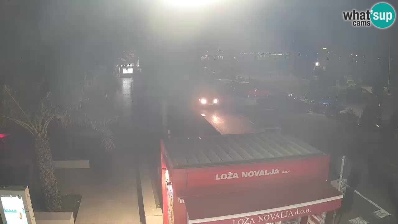 Web kamera Novalja – Obala Petra Krešimira IV