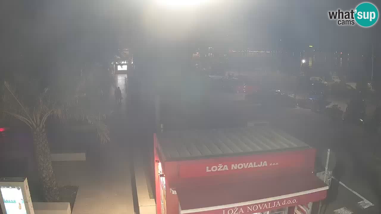 Web kamera Novalja – Obala Petra Krešimira IV