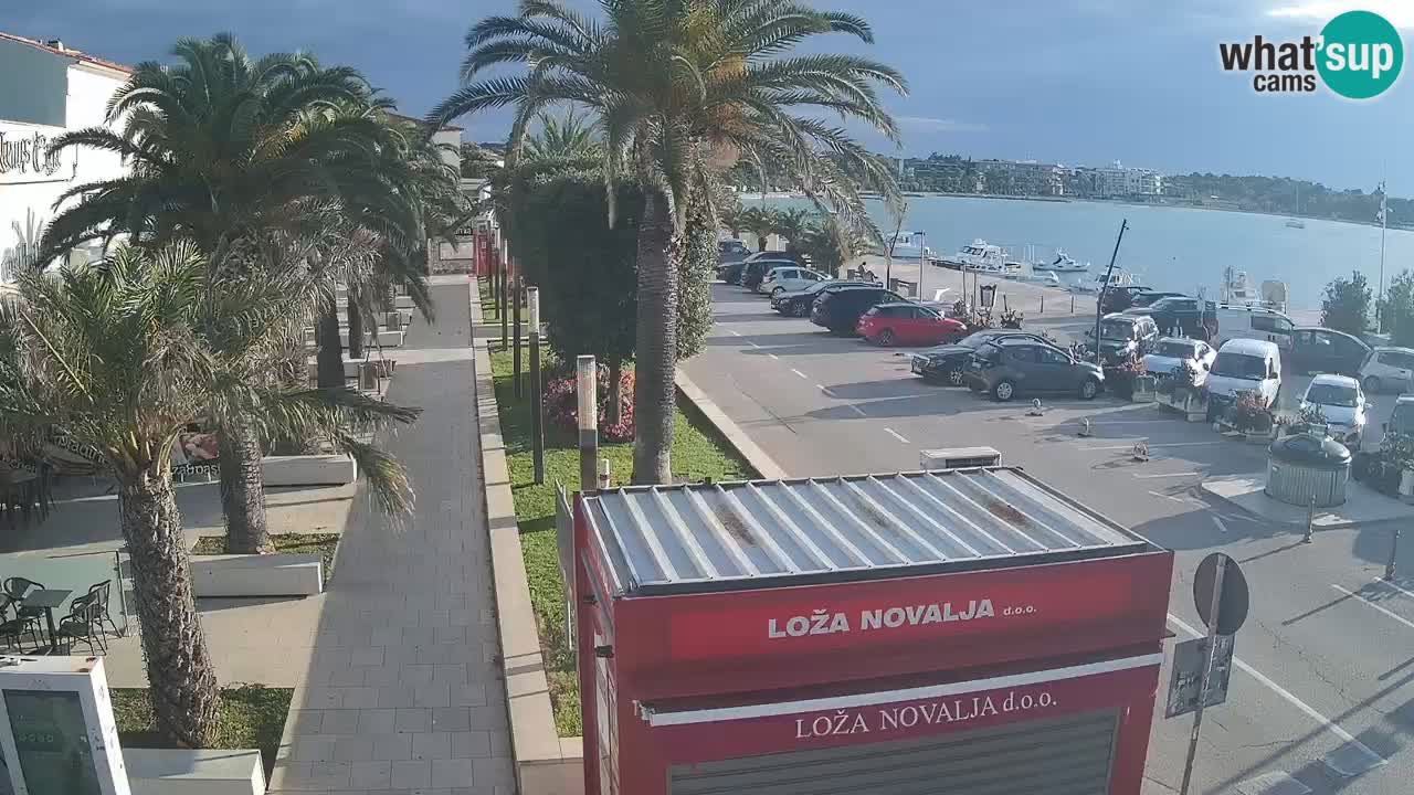 Spletna kamera Novalja – Obala Petra Krešimira IV