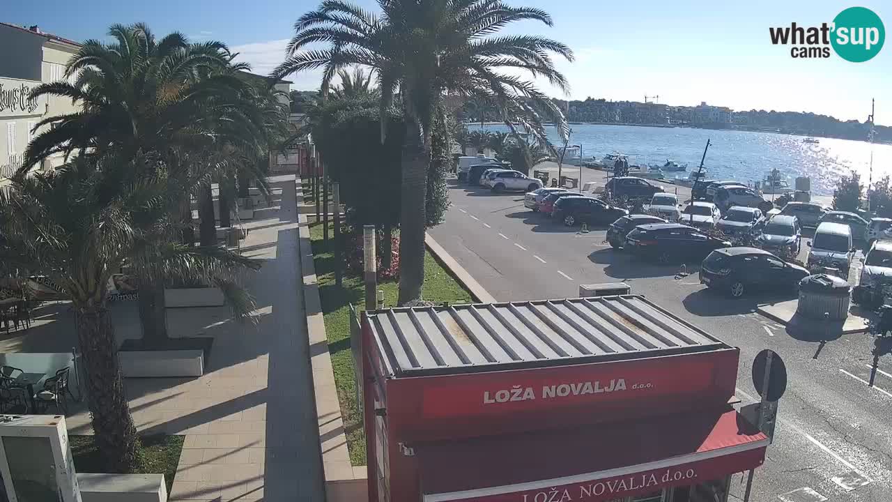 Spletna kamera Novalja – Obala Petra Krešimira IV