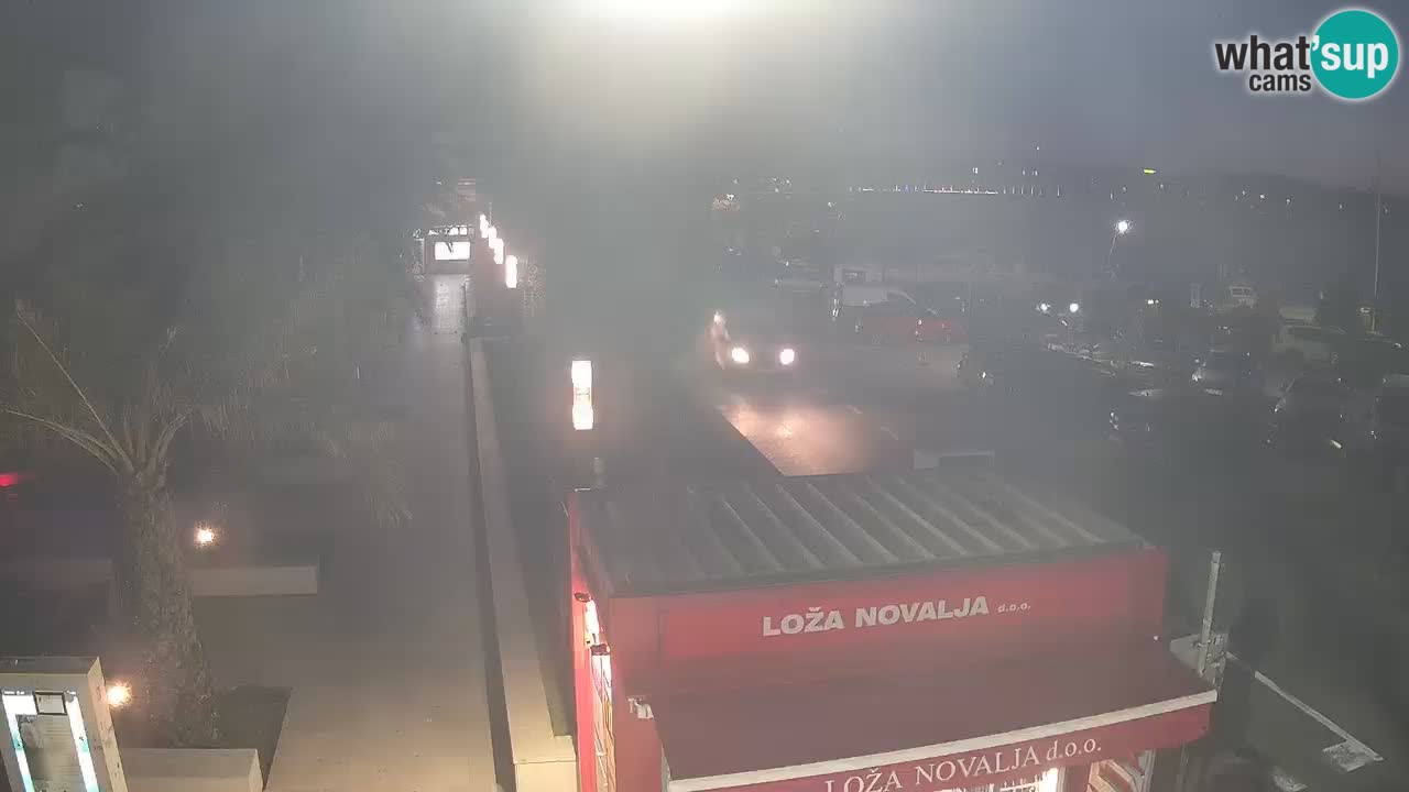 Spletna kamera Novalja – Obala Petra Krešimira IV