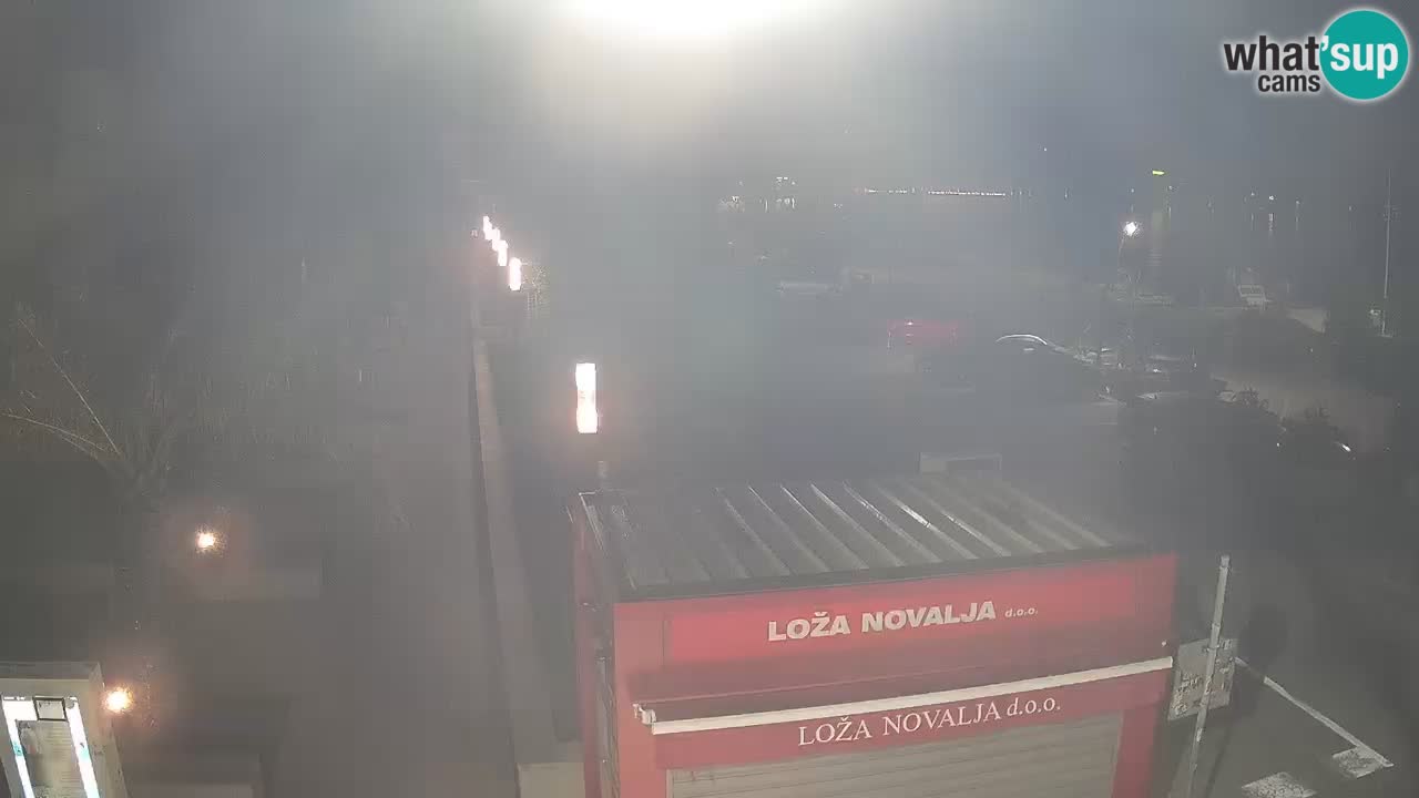 Spletna kamera Novalja – Obala Petra Krešimira IV