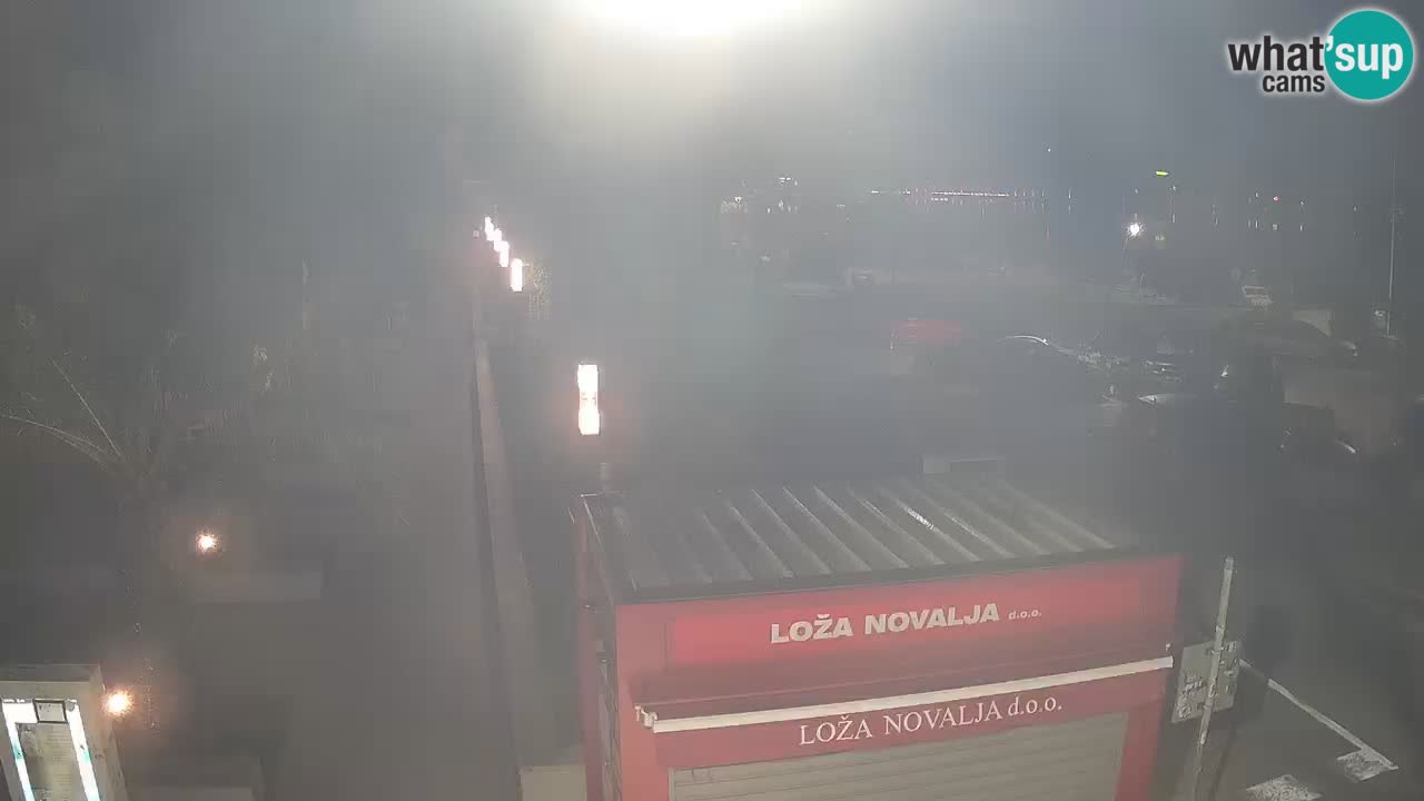 Spletna kamera Novalja – Obala Petra Krešimira IV