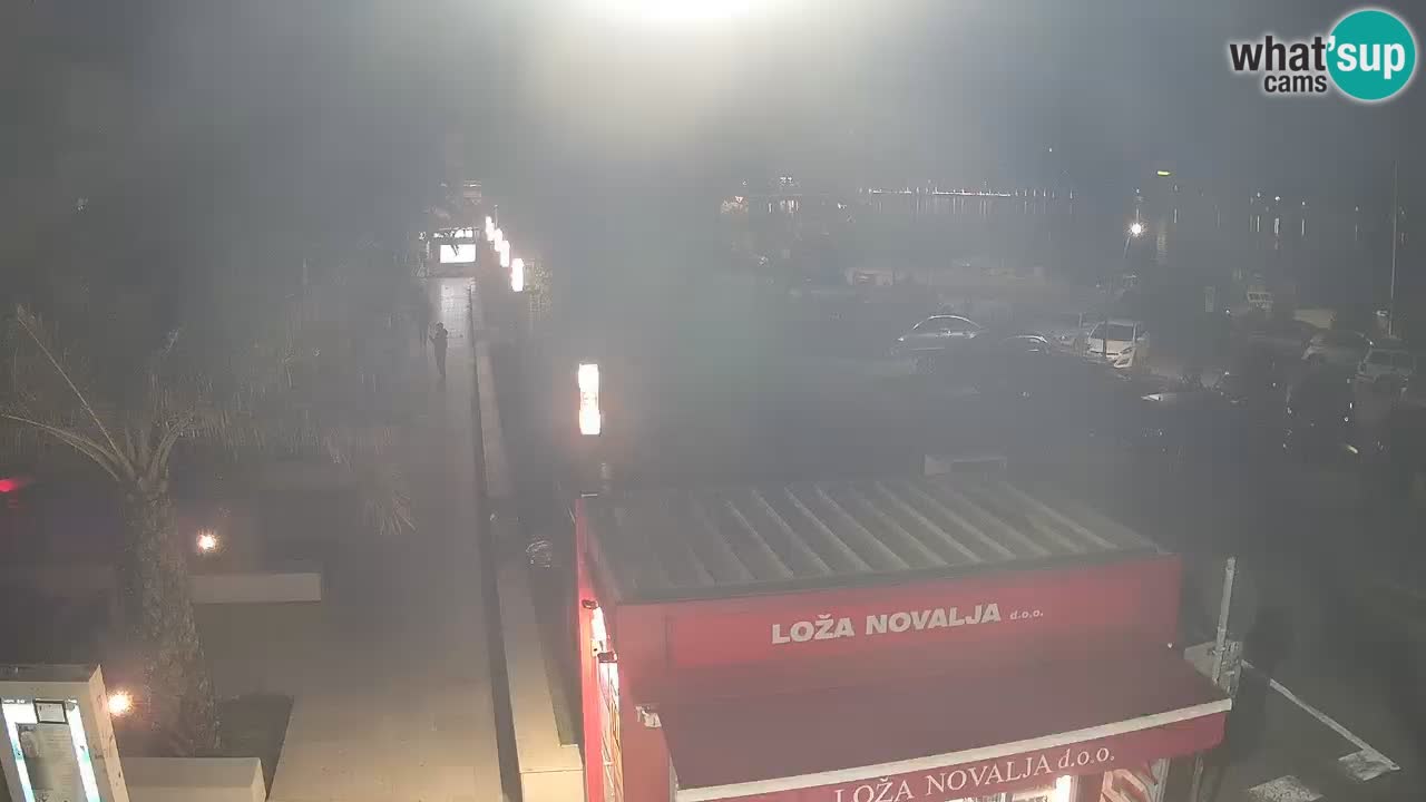 Web kamera Novalja – Obala Petra Krešimira IV