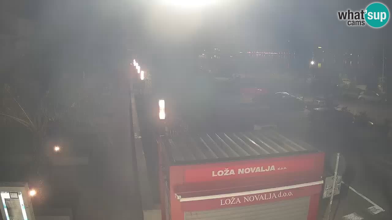 Spletna kamera Novalja – Obala Petra Krešimira IV