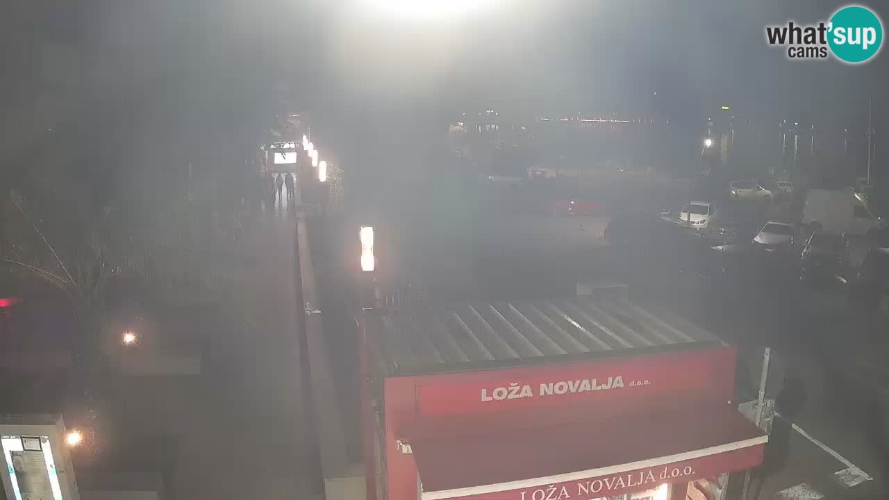 Web kamera Novalja – Obala Petra Krešimira IV