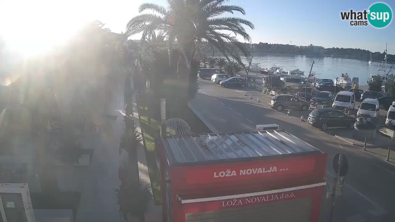 Web kamera Novalja – Obala Petra Krešimira IV